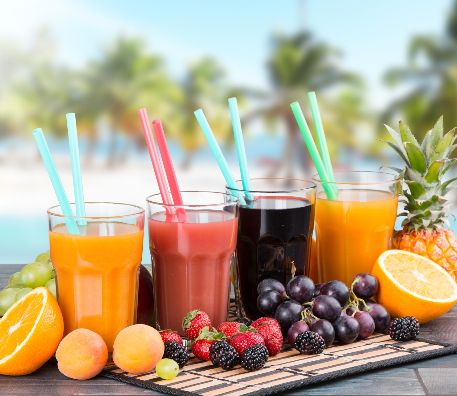 liquid calories series of fruit juices with fruit pieces